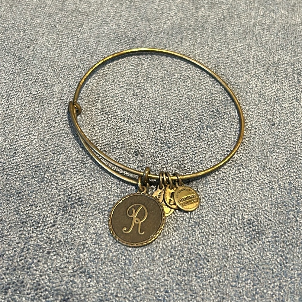 Alex and Ani R Charm Bracelet
